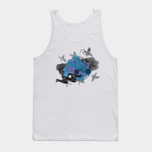 Bear and raven abstract collage Tank Top